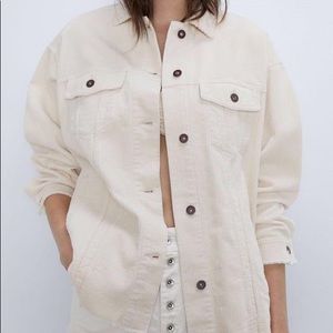 ZARA Corduroy Cream Jacket